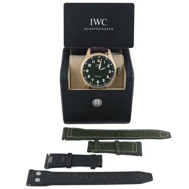 IWC IW329702 Big Pilots Spitfire 43mm Green Dial Leather Strap Box & Papers 2024