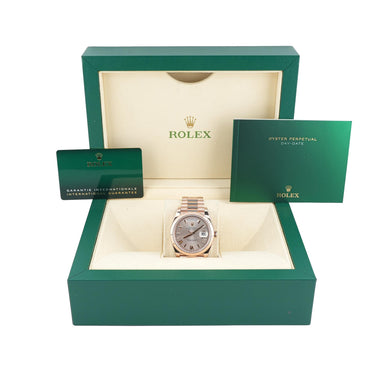 Rolex 228235 Day-Date 40 mm 18K Rose Gold Sundust Dial Box & Papers 2024