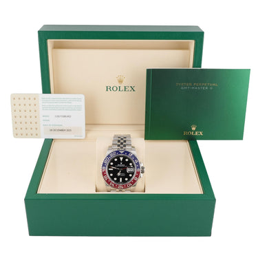 Rolex 126710BLRO GMT-Master II "Pepsi" Jubilee Bracelet Box and CPO Card 2025