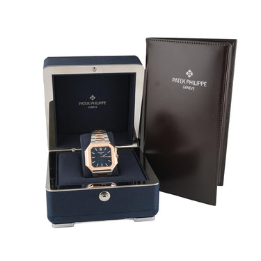 Patek Philippe 5821/1AR-001 Cubitus 18K Rose Gold Blue Dial Box and Papers 2026