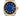 Luxury watch with blue face and diamond accents on a white background