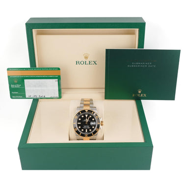 Rolex 116613LN Submariner Date 40 mm Two Tone Black Dial Box and Papers 2016