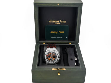 Audemars Piguet Royal Oak Offshore Chronograph Bronze Dial Brown Leather Strap Box and Papers 2024