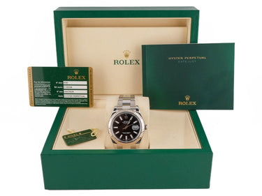 Rolex 116334 Datejust II 41mm Black Index Dial Oyster Bracelet Box & Papers 2009