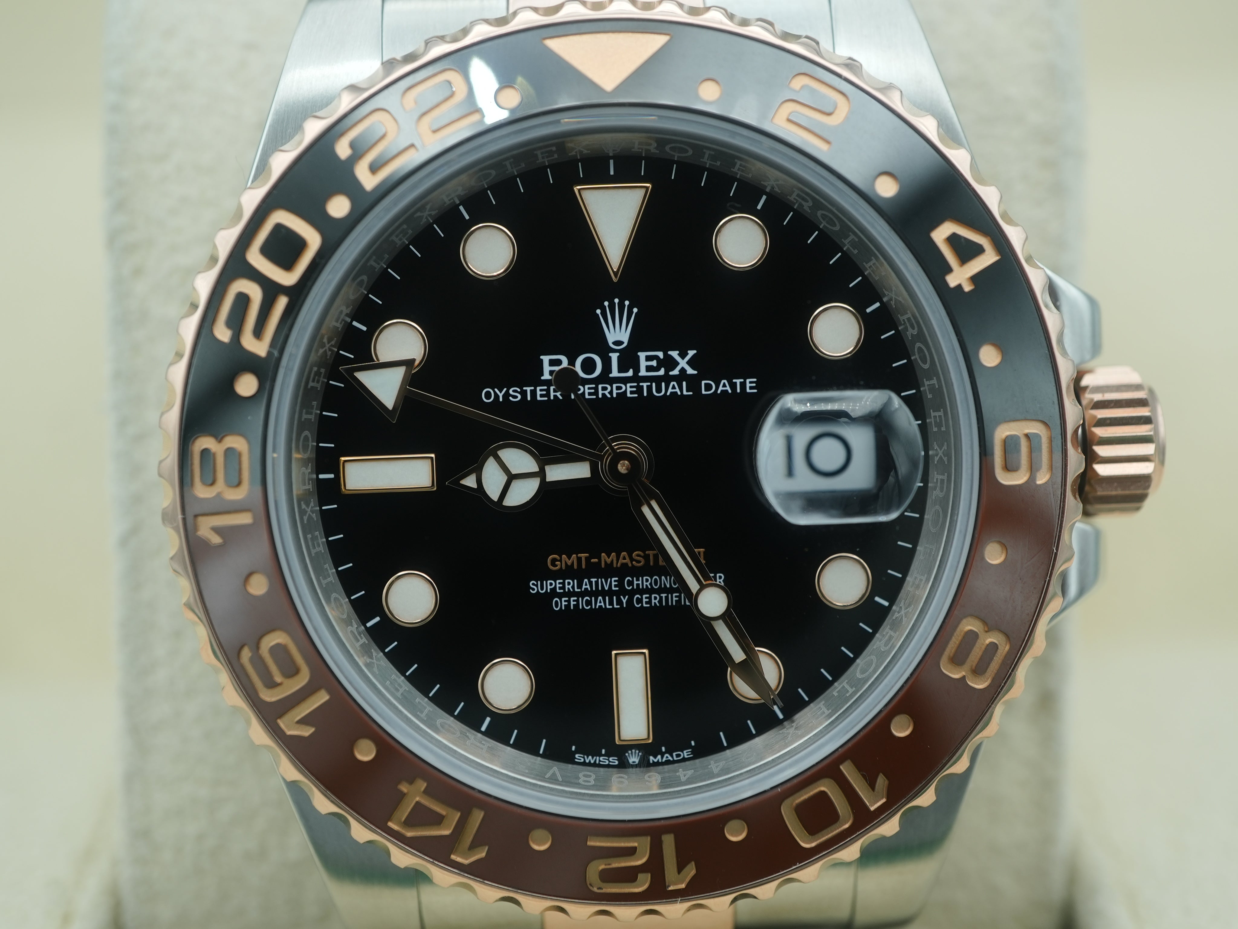 Rolex 126711CHNR GMT-Master II 40 mm Root Beer 18K Rose Gold Oyster Bracelet Complete Set 2021