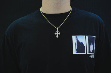 14K Gold Diamond Cross Pendant 1.43 CT