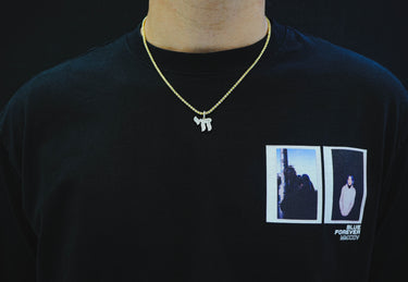 14k Yellow Gold Diamond Chai Pendant 0.55 CT