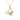 14K Yellow Gold Butterfly Diamond Pendant Necklace 0.52ct