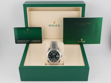 Rolex 126334 Datejust 41 mm 18k White Gold Mint Green Dial Jubilee Bracelet Box and Papers 2025