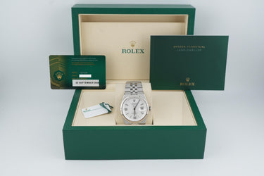 Rolex 127334 Land-Dweller 40 mm White Honeycomb Dial Box and Papers 2026