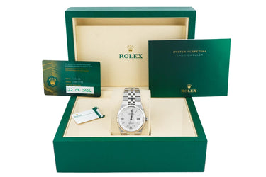 Rolex 127234 Land-Dweller 36 mm White Honeycomb Dial Box and Papers 2026