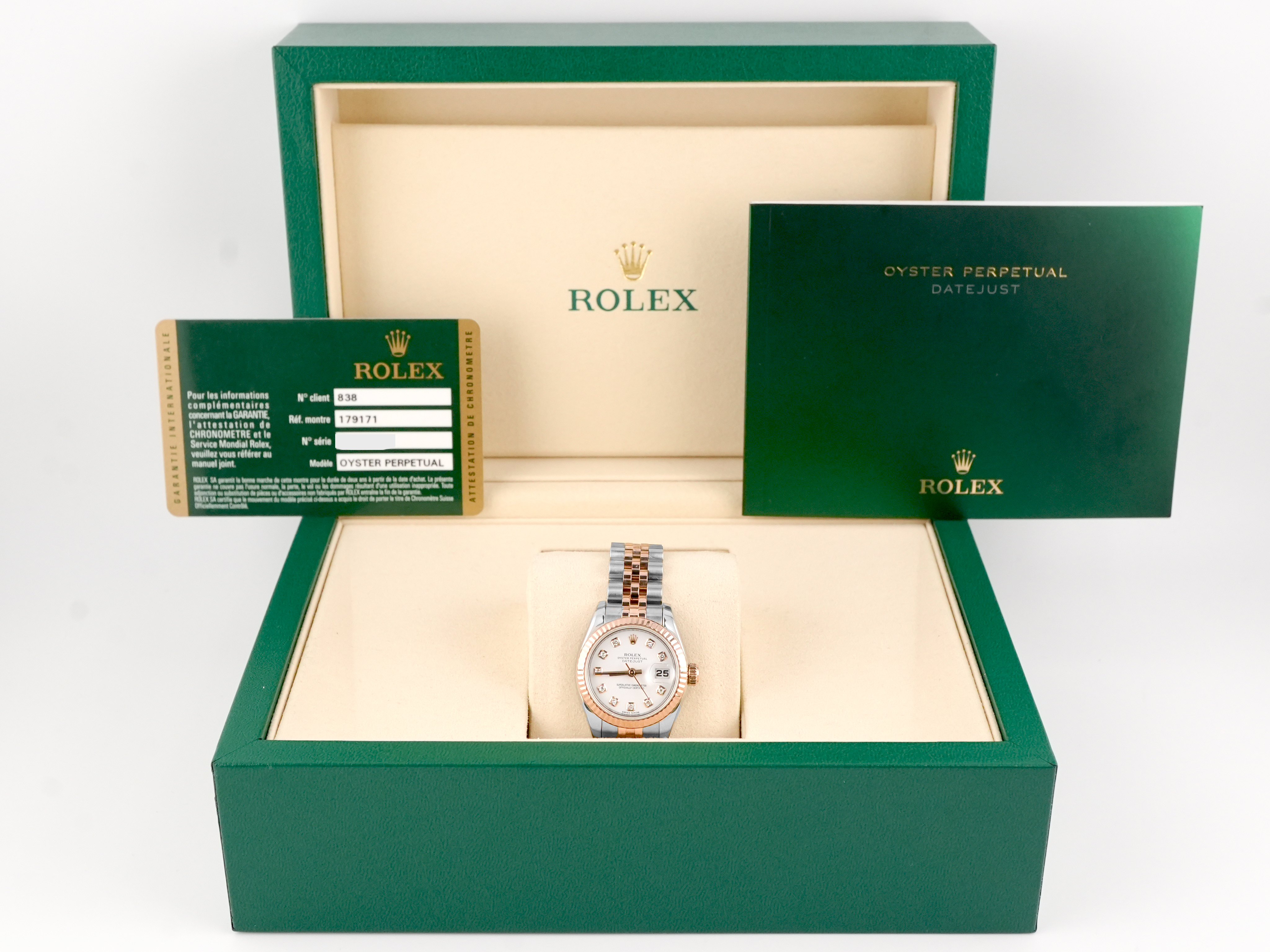 Rolex 179171 Lady-Datejust 26 mm White Diamond Dial Jubilee Rolex 179171 Lady-Datejust 26 mm White Diamond Dial Jubilee