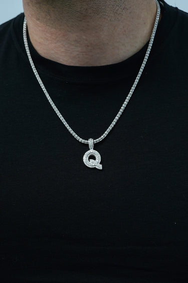 14k Yellow Gold Diamond Initial "Q" Pendant  0.95 CT