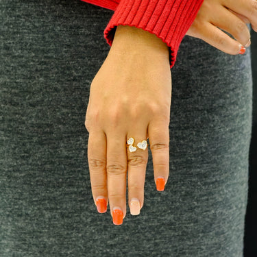 10K Gold Heart Diamond Ring 0.28 CT