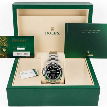 Rolex 126720VTNR GMT-Master II Lefty "Sprite" 40mm Oyster Bracelet Box and Papers 2025