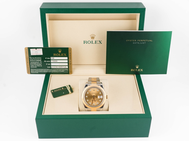 Rolex 116333 Datejust II 41 mm Champagne Diamond Dial Oyster Bracelet Box and Papers 2012