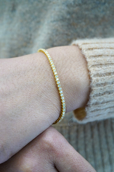 14K Yellow Gold Tennis Bracelet 2.54 CT