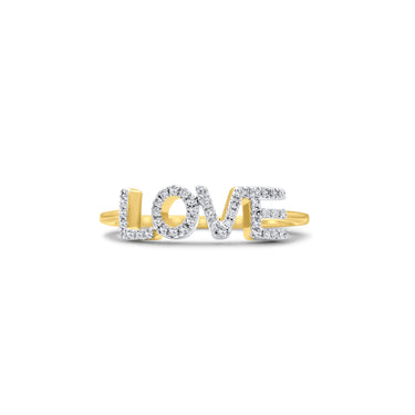 14K Diamond Love Ring 0.21 CT