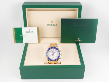 Rolex 116688 Yacht-Master II 44mm 18K Yellow Gold White Dial Oyster Bracelet Box and Papers 2016