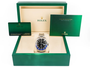 Rolex 126710BLNR GMT-Master II "Batman" 40 mm Ceramic Bezel Oyster Bracelet Box and Papers 2024