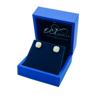 10K Gold Diamond Stud Earrings 0.30 CT