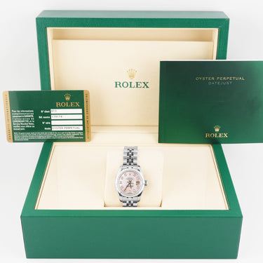 Rolex 179174 Lady-Datejust 26 mm MOP Diamond Dial Jubilee Bracelet Box and Papers 2010