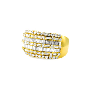 14K Gold Men's Diamond Ring 2.42 CT