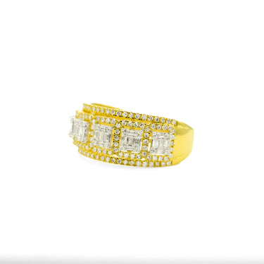 10K Gold Men's Diamond Ring 0.98 CT
