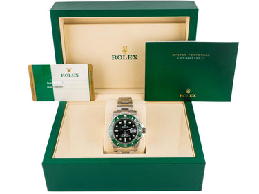 Rolex 116610LV Submariner Date 40 mm "Hulk" Green Dial Box and Papers 2015