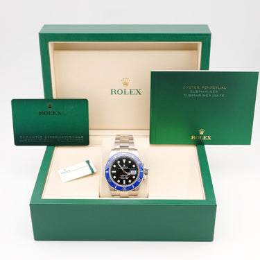 Rolex 126619LB Submariner Date 41 mm "Cookie Monster" Black Dial Oyster Bracelet Box and Papers 2021