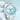 silver Rolex Day-Date II 41 mm watch with Ice Blue Roman Dial and President bracelet on a light blue background