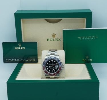 Rolex 126710BLRO GMT-Master II "PEPSI" Black Dial Jubilee Bracelet Complete New Set 2022