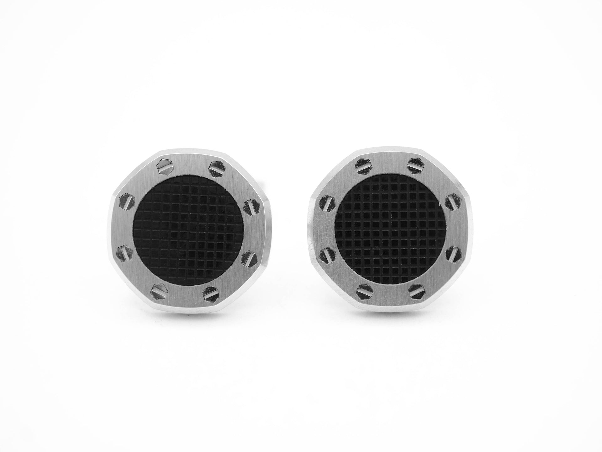 Patek Philippe Cufflinks Audemars Piguet Stainless Steel Cufflinks In Blue – Wrist Aficionado main image 0