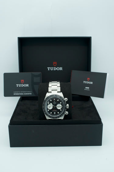 Tudor M79360N Black Bay Chrono 41 mm Black Dial Chronograph Stainless Steel Complete Set 2024
