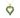 14K Yellow Gold Emerald Heart Pendant