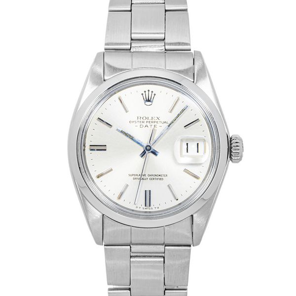 Rolex Oyster Perpetual Date Antique SS Watch Silver Polished s-l400.png main image 4