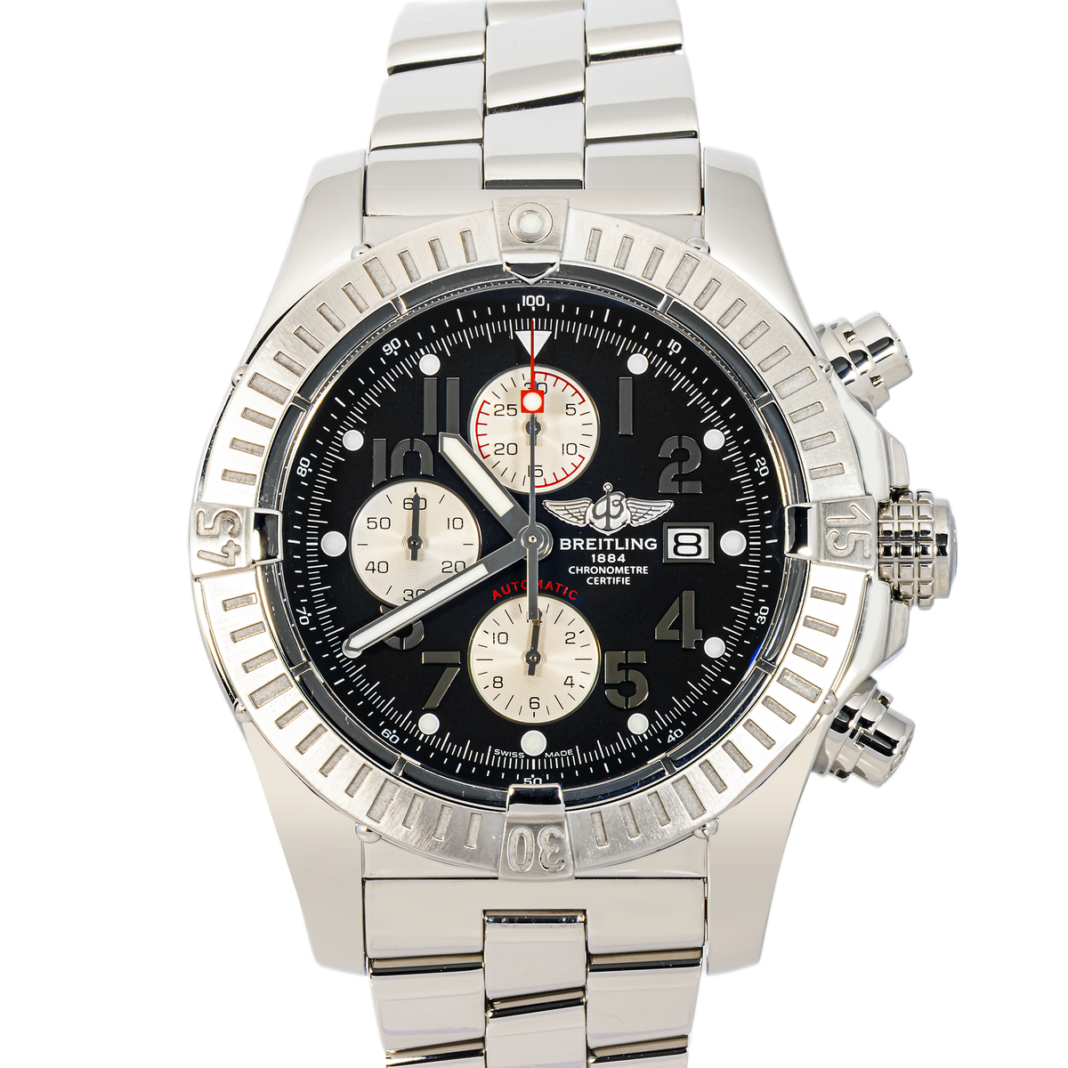 【商品名】 ブライトリング BREITLING A13370 Breitling A13370 Avenger Black Dial | Stainless Steel – ECI Jewelers