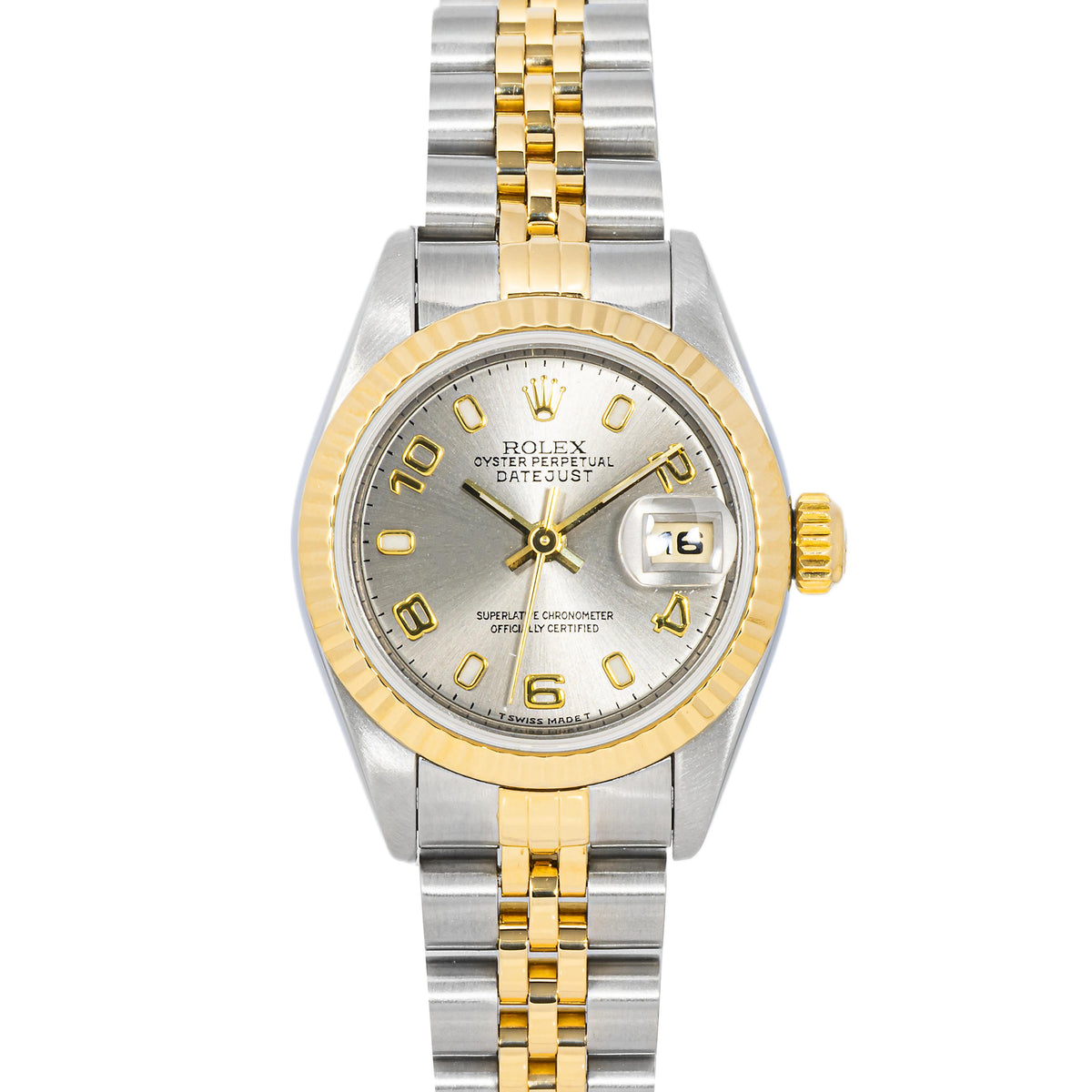 Rolex 69173 Lady-Datejust Silver Arabic | Box – ECI Jewelers