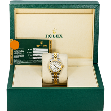 Rolex 179173 Lady-Datejust 26 mm Jubilee Silver Diamond Dial Jubilee Bracelet Box and Papers 2008