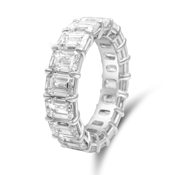 Emerald Cut Eternity Diamond Ring 9.30Ctw
