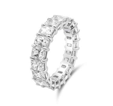 Radiant Cut Eternity Diamond Ring 6.30Ctw