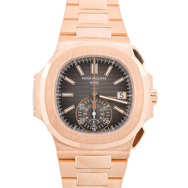 Patek Philippe 5980/1R-001 Nautilus 18K Rose Gold Black Gradient Dial Box and Papers 2023