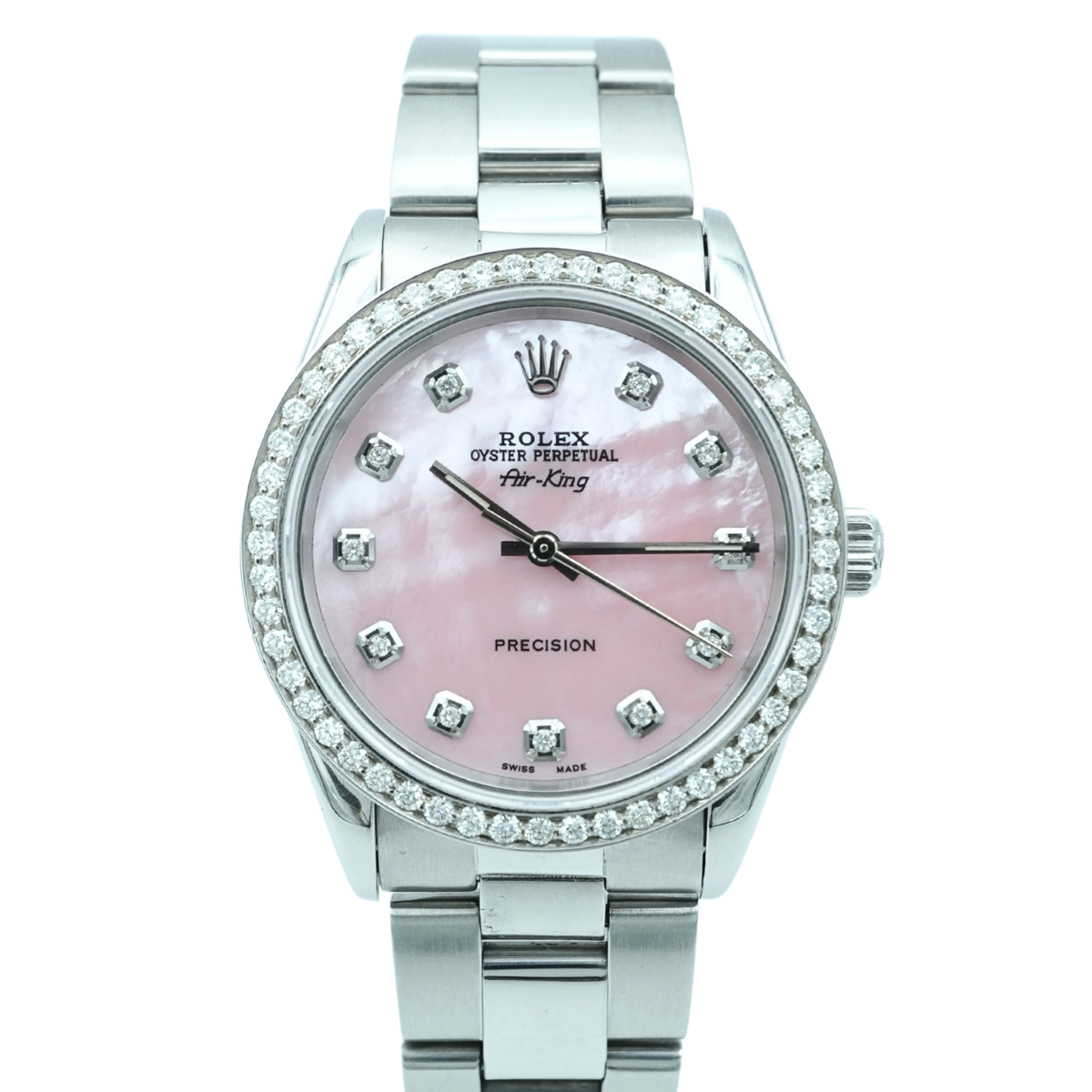 Rolex 14000 Air-King 34 Diamond Dial – ECI Jewelers