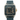 Cartier Santos 100 Large 18K Rose Gold Fully Iced Out Black Roman Dial Rubber Strap 2008 on a white background
