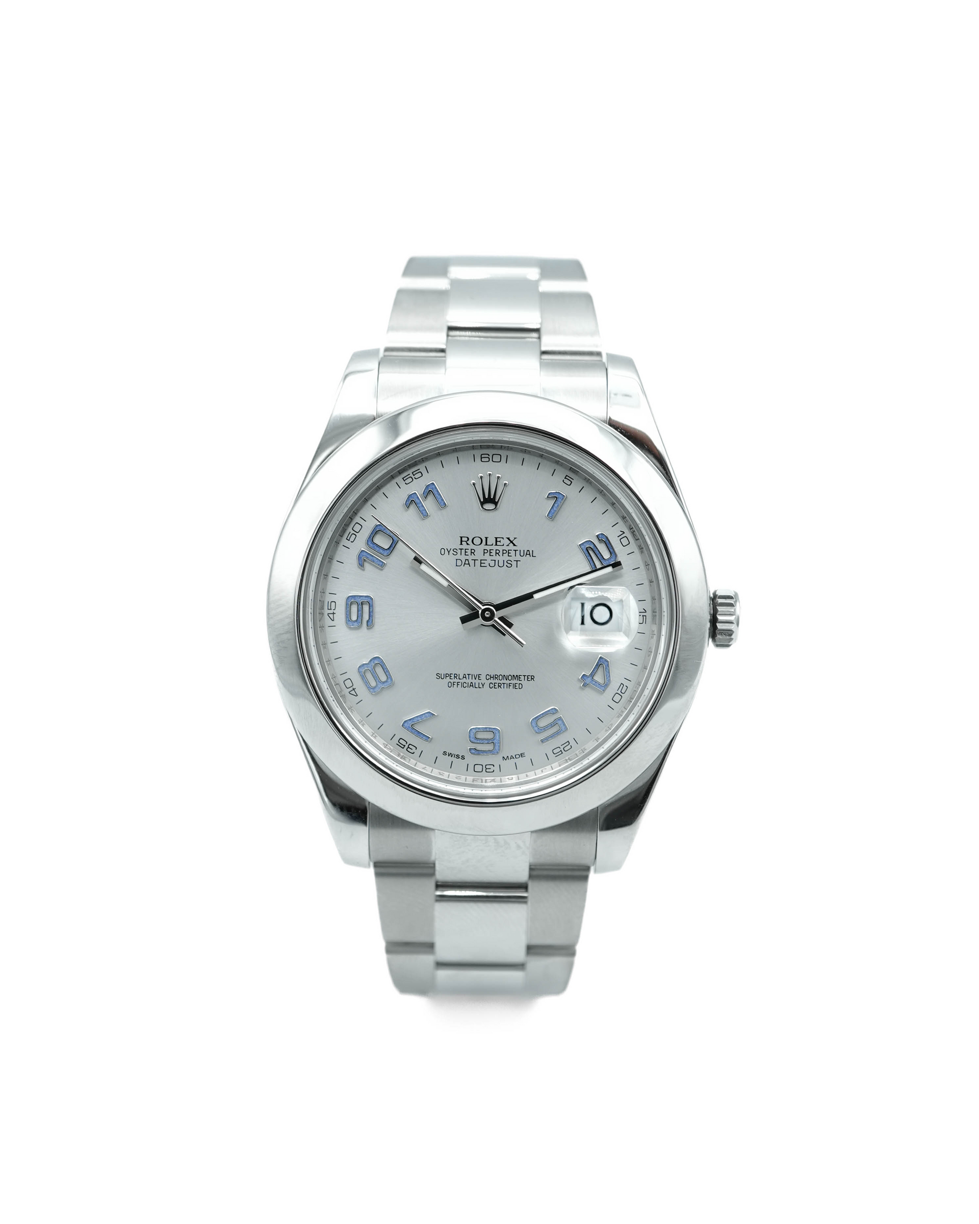 Rolex 116300 Datejust II 41 mm Smooth Bezel Grey Arabic Dial