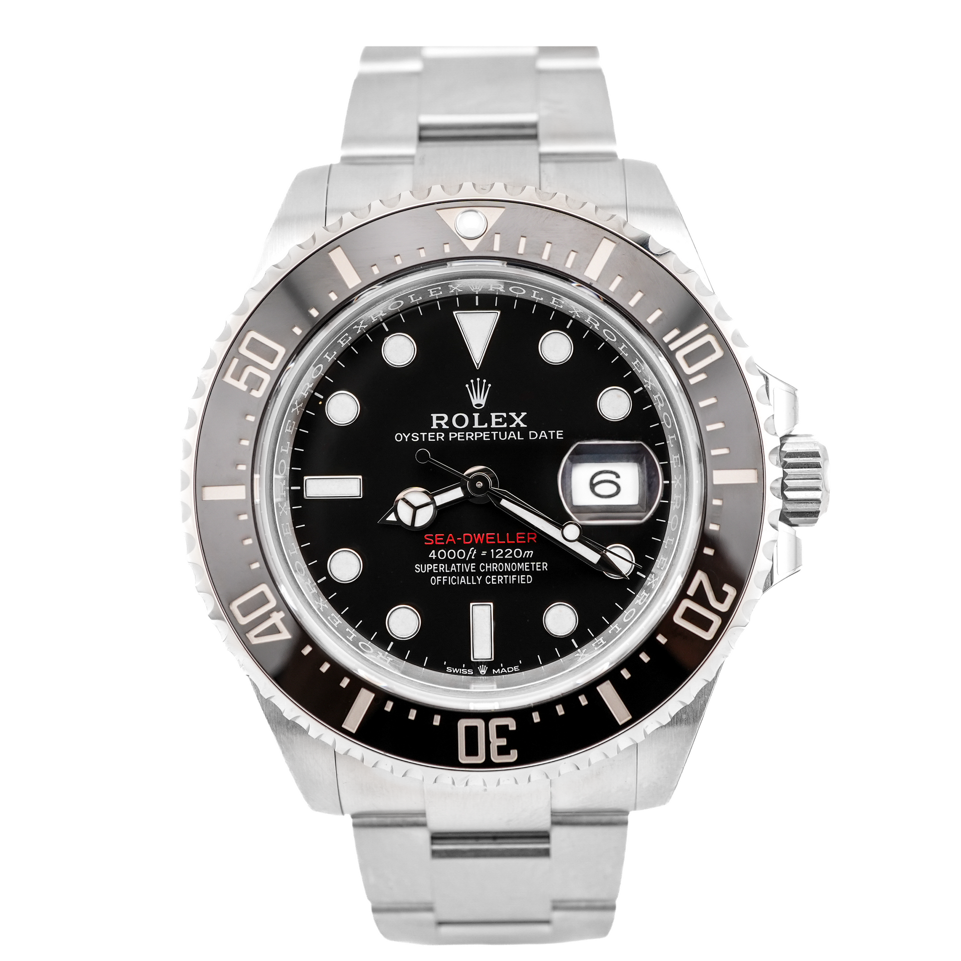 Rolex 126600 Sea-Dweller 43 mm Ceramic Bezel Black Dial Oyster