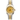 Two-tone gold and silver Rolex watch with diamond-studded face on a white background