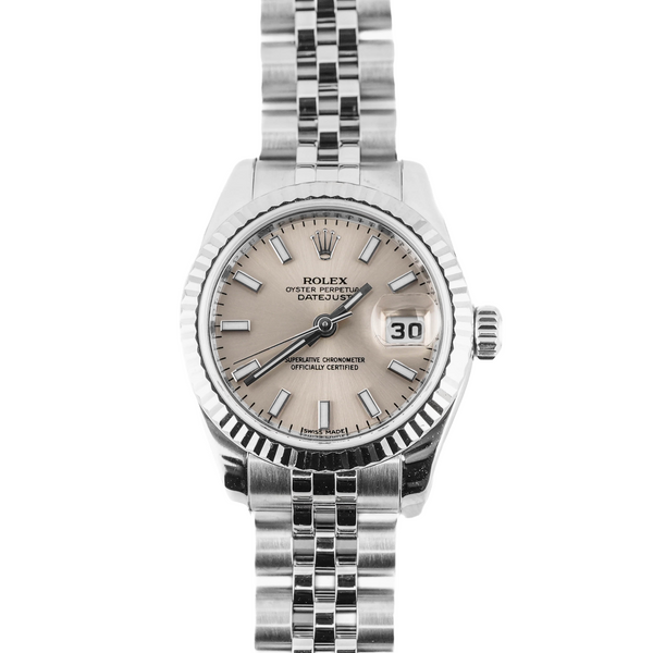 Rolex 179174 Lady-Datejust Silver Dial | Box & Papers – ECI Jewelers