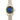 Two-tone watch Rolex 69173 Lady-Datejust 26 mm Blue Vingrette Diamond Dial Jubilee Bracelet Box and Papers 1998 on a white background