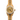 Gold Rolex watch with diamond-studded face on a white background